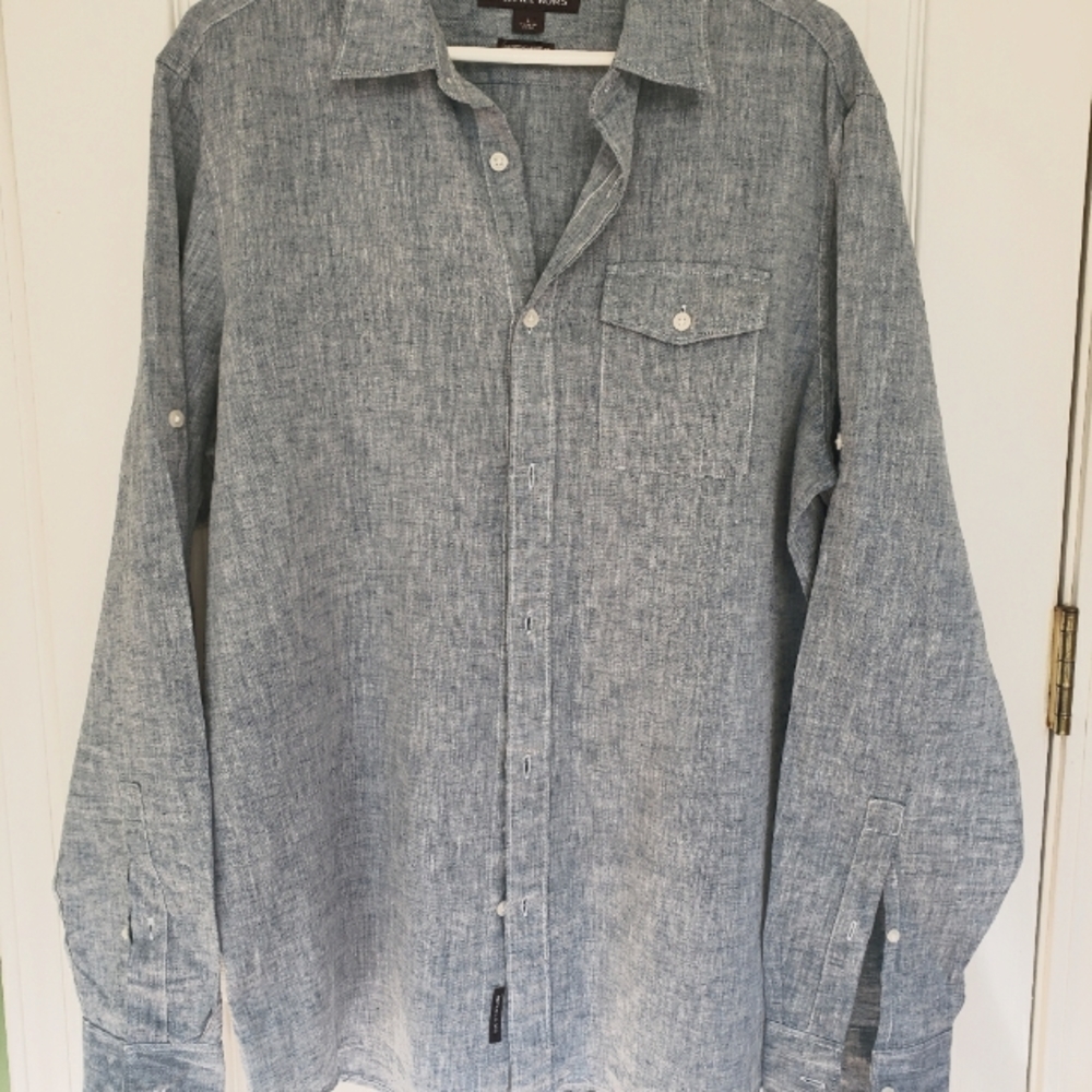 Michael Kors mens long sleeve shirt size large